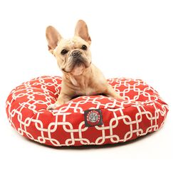 Links Round Pet Bed in Red