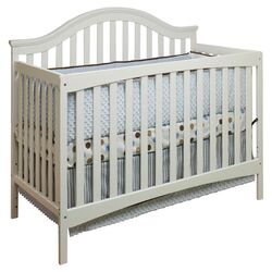 Lynn 4-in-1 Convertible Crib in White