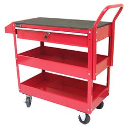 Chest & Roller Cabinet in Red