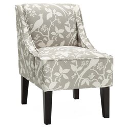 Monaco Fern Slipper Chair in Carmel