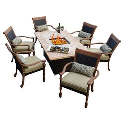 Brooklyn 4 Piece Seating Group in Espresso with Brown Cushions