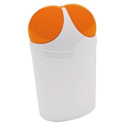 Brim Step Trash Can in Nickel