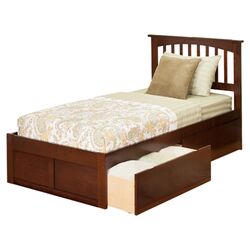 Cookie Twin Storage Bed  in Mocha