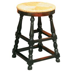 Mahogany Baluster Stool in Walnut