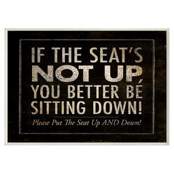 Put the Seat Down Plaque