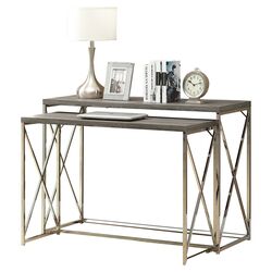 Logan Console Table in Red Cocoa