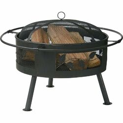 Scroll Fire Pit in Red Brushed Bronze