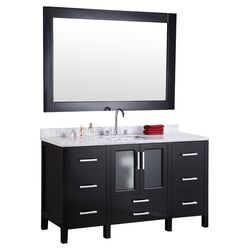 Filton Double Vanity Set in Espresso