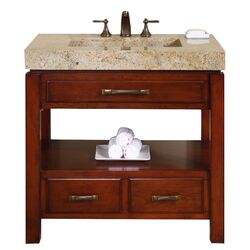 Moscony Double Vanity Set in Espresso