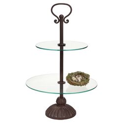 Eco-Friendly 2 Tier Stand in Brown