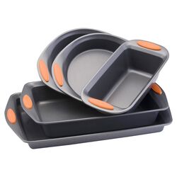 12 Piece Cookware Set in Gray & Orange