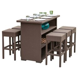 Burbank 5 Piece Dining Set in Natural