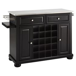 Monarch Kitchen Island in Black