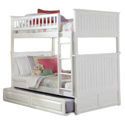 William Twin Over Full Staircase Bunk Bed in Honey