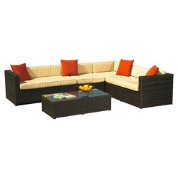 Lux 3 Piece Covered Daybed Set in Brown