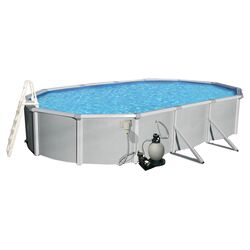 Belize Round Pool in Gray II