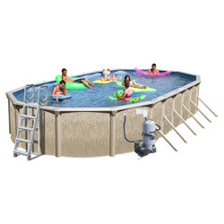 Tango Oval Deluxe Pool in Silver Tango Oval Deluxe Pool in Silver