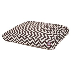 Vertical Stripe Round Dog Bed in Sage