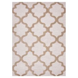 Lincoln Knot Ivory & Blue Rug