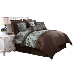 Reversible Bryant Park Twin Comforter in Blue