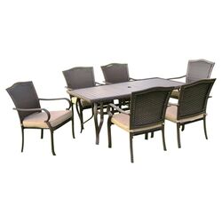 Avaron 4 Piece Seating Group in Brown with Gray Cushions