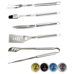 5 Piece BBQ Tool Set in Stainless Steel