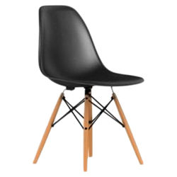 Eames RAR Molded Plastic Rocking Chair in White & Maple