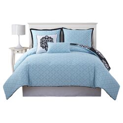 Havoc 6 Piece King Comforter Set in Blue