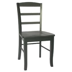 Madrid Side Chair in Black & Cherry (Set of 2)