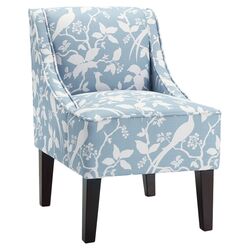 Donovan Gabrielle Slipper Chair in Pearl