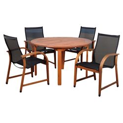 Traditions 5 Piece Swivel Dining Set in Champaign