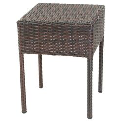 Romford Wicker Chair in Brown (Set of 2)