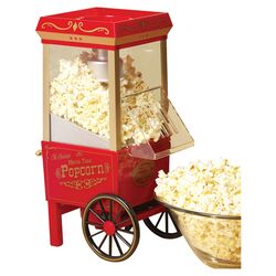 Matinee 8 Oz. Antique Popcorn Machine Cart