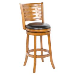 Viera Adjustable Barstool in Walnut & Black