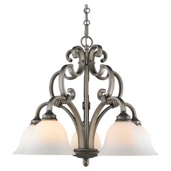 Athena 9 Light Candle Chandelier in Gold