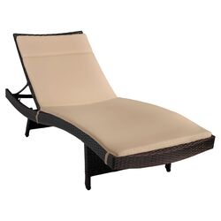 Molokini Chaise Lounge in Natural Yellow