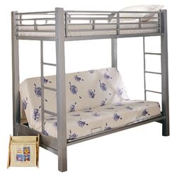 Amanada Twin Over Twin L-Bunk Bed in Honey