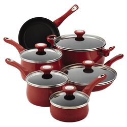 Farberware Millennium 12 Piece Nonstick Cookware Set in Brown