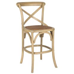Wicker Parsons Chair in Honey (Set of 2)