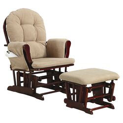 Kelcie Glider & Ottoman in Beige