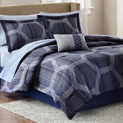 Nica 6 Piece Coverlet Set in Blue