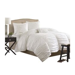 Delancey Comforter Set in White