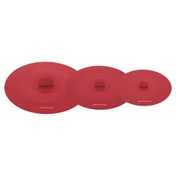 Rachael Ray 3 Piece Suction Lid Set in Red