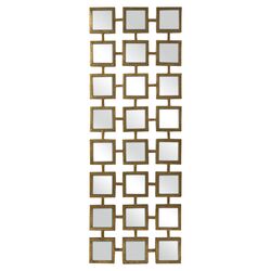 Kingsley Rectangle Wall Mirror in Gold
