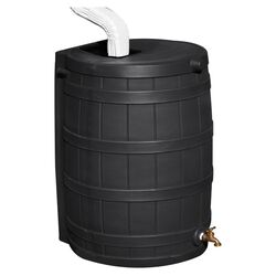 Rain Wizard 50 Gallon Barrel in Black