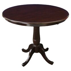 Round Dining Table in Rich Mocha