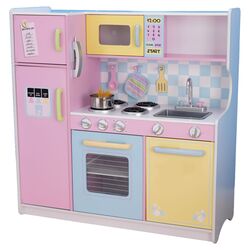 Pastel Play Kitchen Set in Pink & Blue
