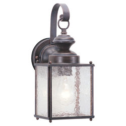 Sheppard 1 Light Wall Lantern in Rust Patina