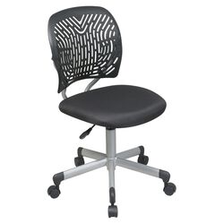 SpaceFlex Mid-Back Mesh Office Chair in Black