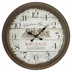 Bordeaux Vintage Wall Clock in Brown
